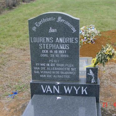 WYK Lourens Andries Stephanus, van 1937-1999