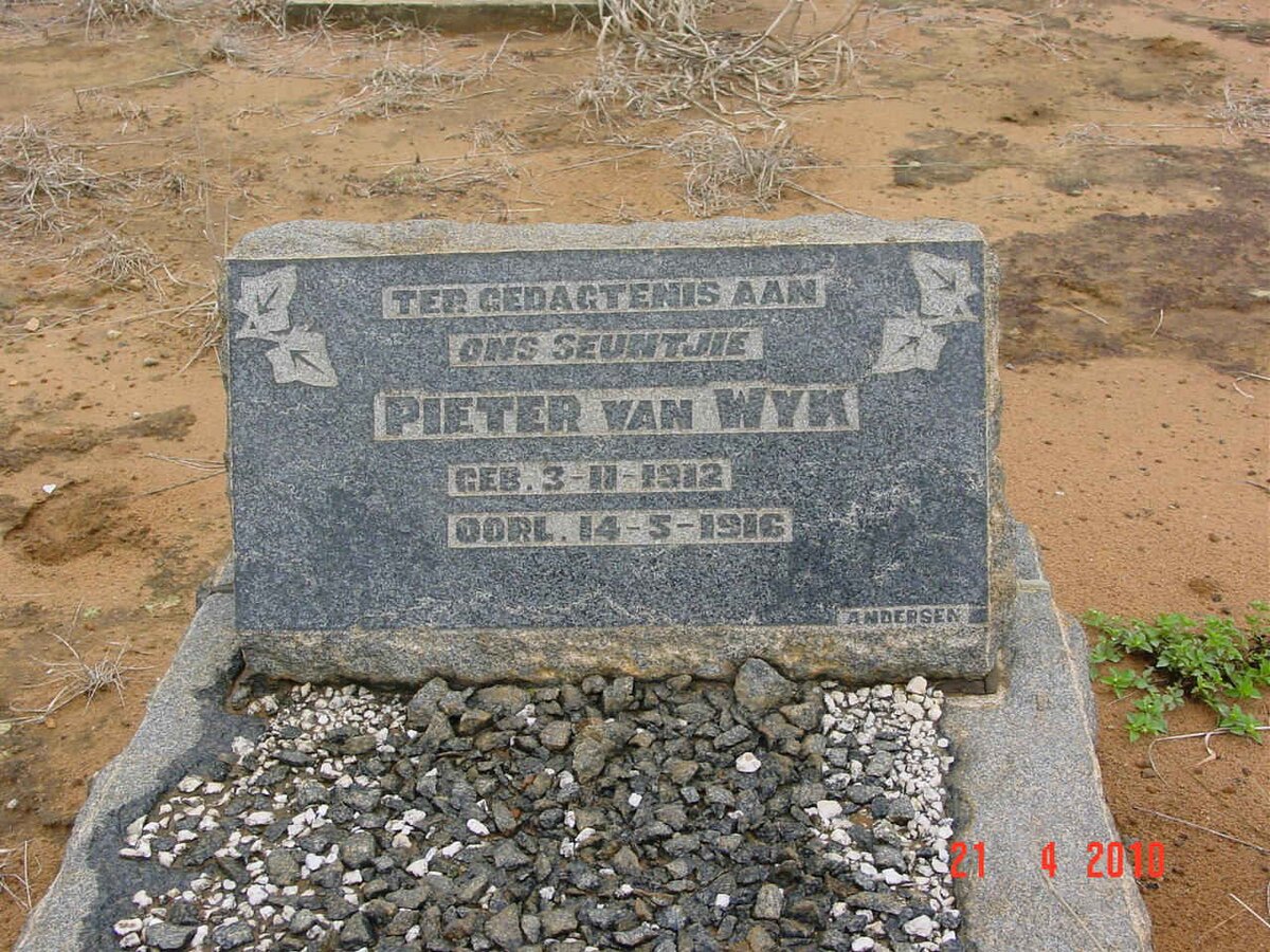 WYK Pieter, van 1912-1916