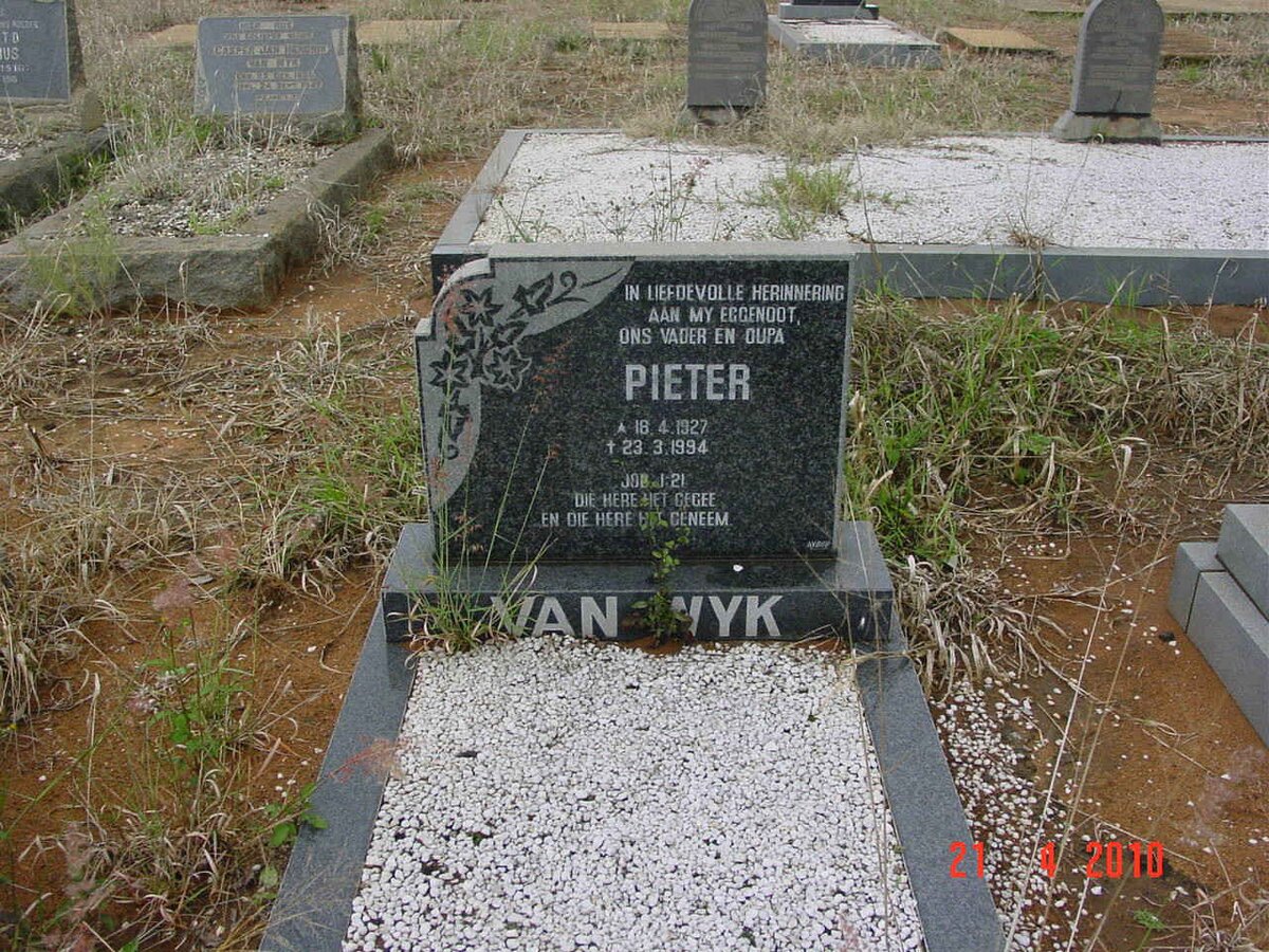 WYK Pieter, van 1927-1994