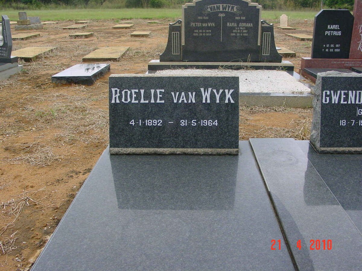 WYK Roelie, van 1892-1964