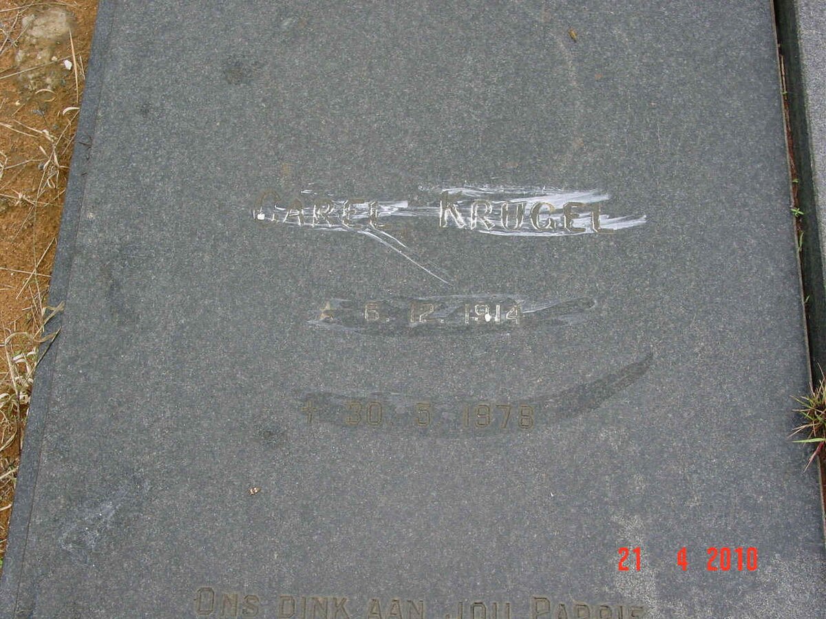 OBERHOLZER Carel Krugel 1914-1978