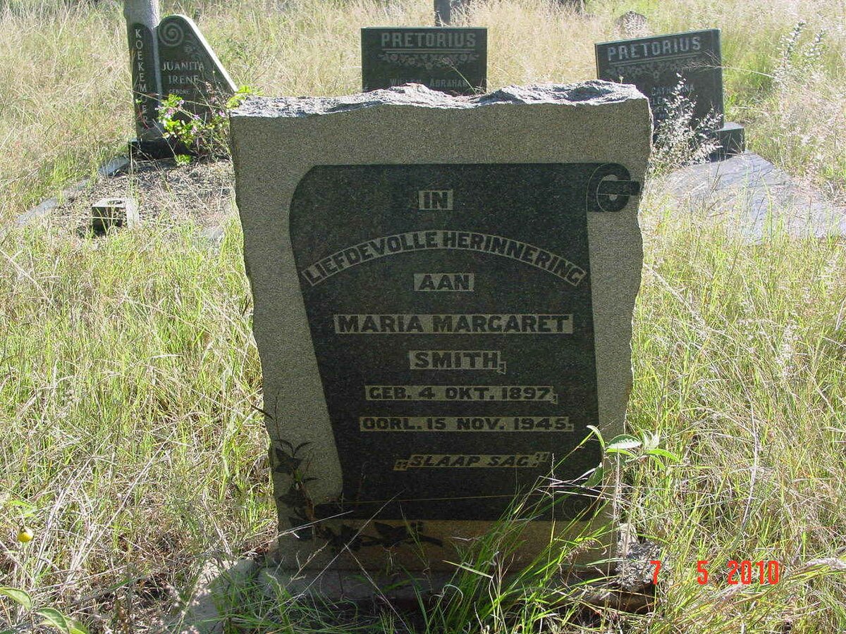 SMITH Maria Margaret 1897-1945