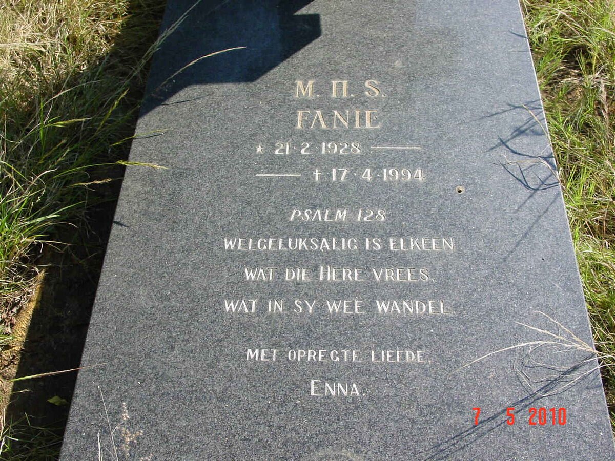 PRETORIUS M.N.S. 1928-1994