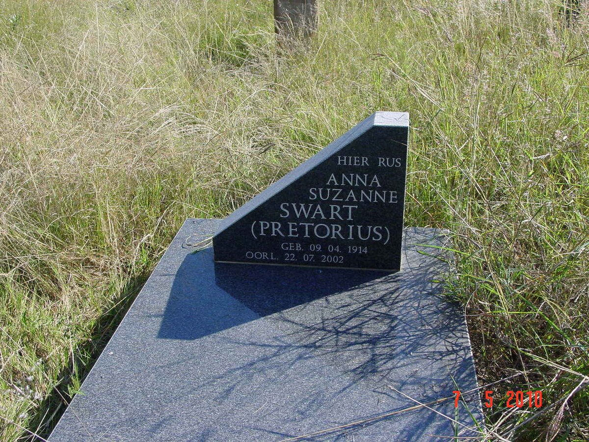 SWART Anna Suzanne nee PRETORIUS 1914-2002