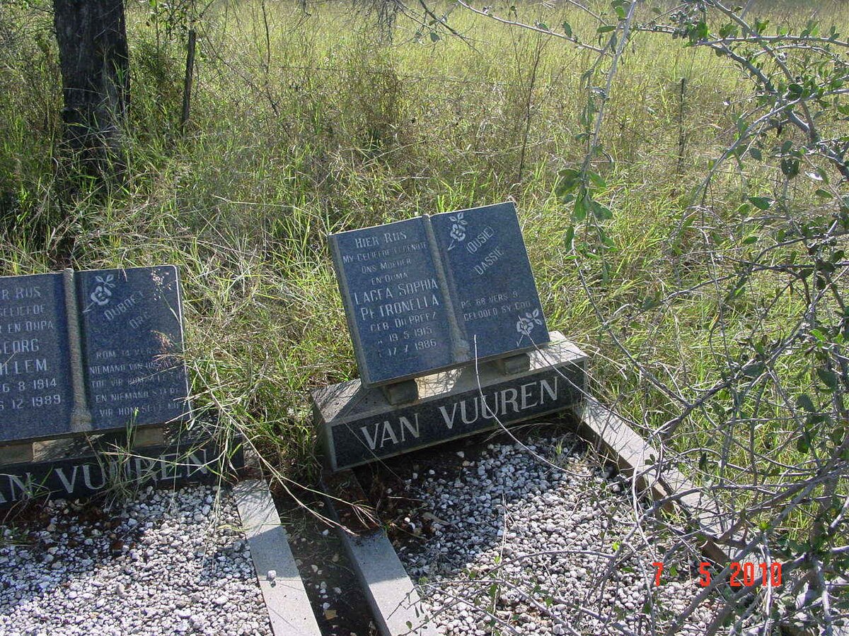 VUUREN Lacea Sophia Petronella, van nee DU PREEZ 1915-1986