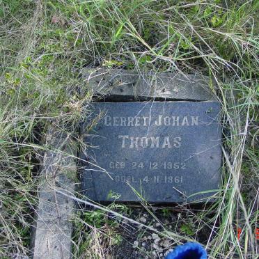 THOMAS Gerret Johan 1952-1961