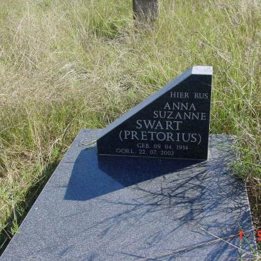SWART Anna Suzanne nee PRETORIUS 1914-2002