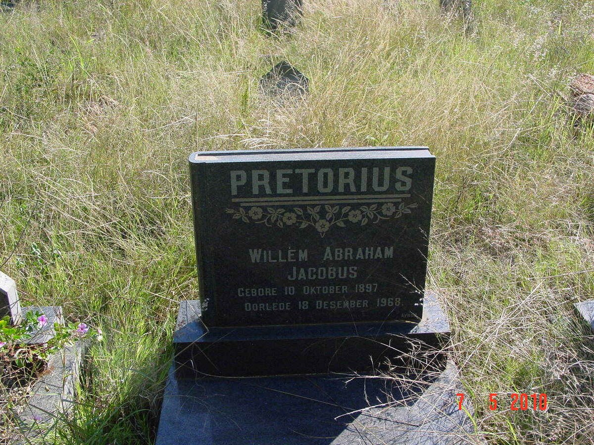 PRETORIUS Willem Abraham Jacobus 1897-1968