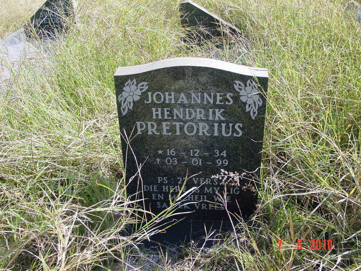 PRETORIUS Johannes Hendrik 1934-1999