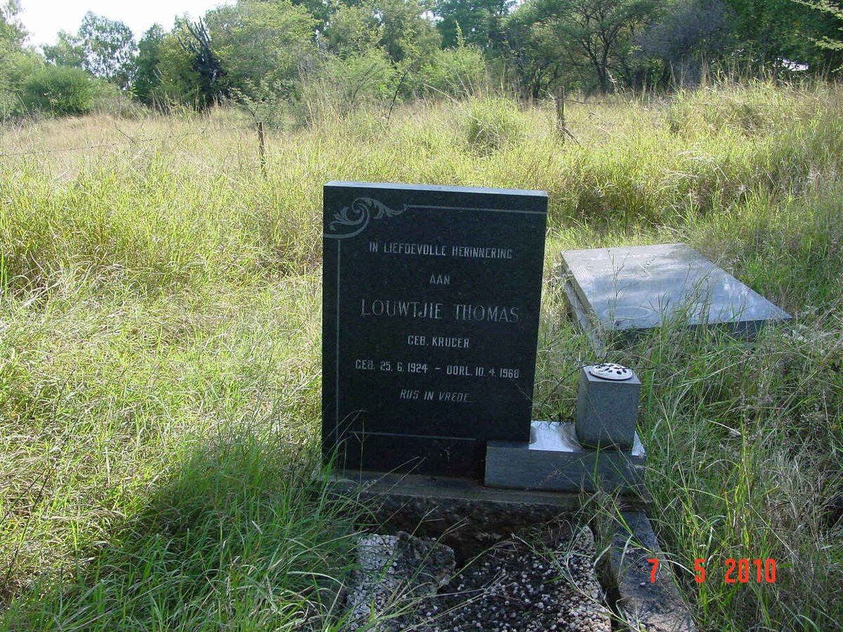 THOMAS Louwtjie nee KRUGER 1924-1968
