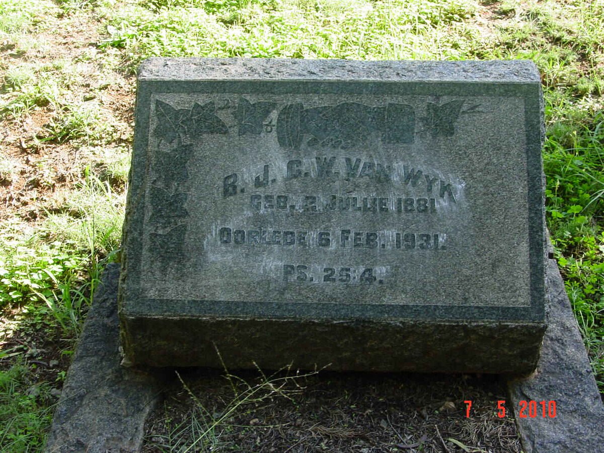 WYK B.J.C.W., van 1881-1931