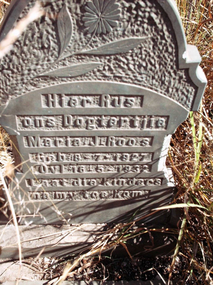 ROOS Maria J. 1927-1932