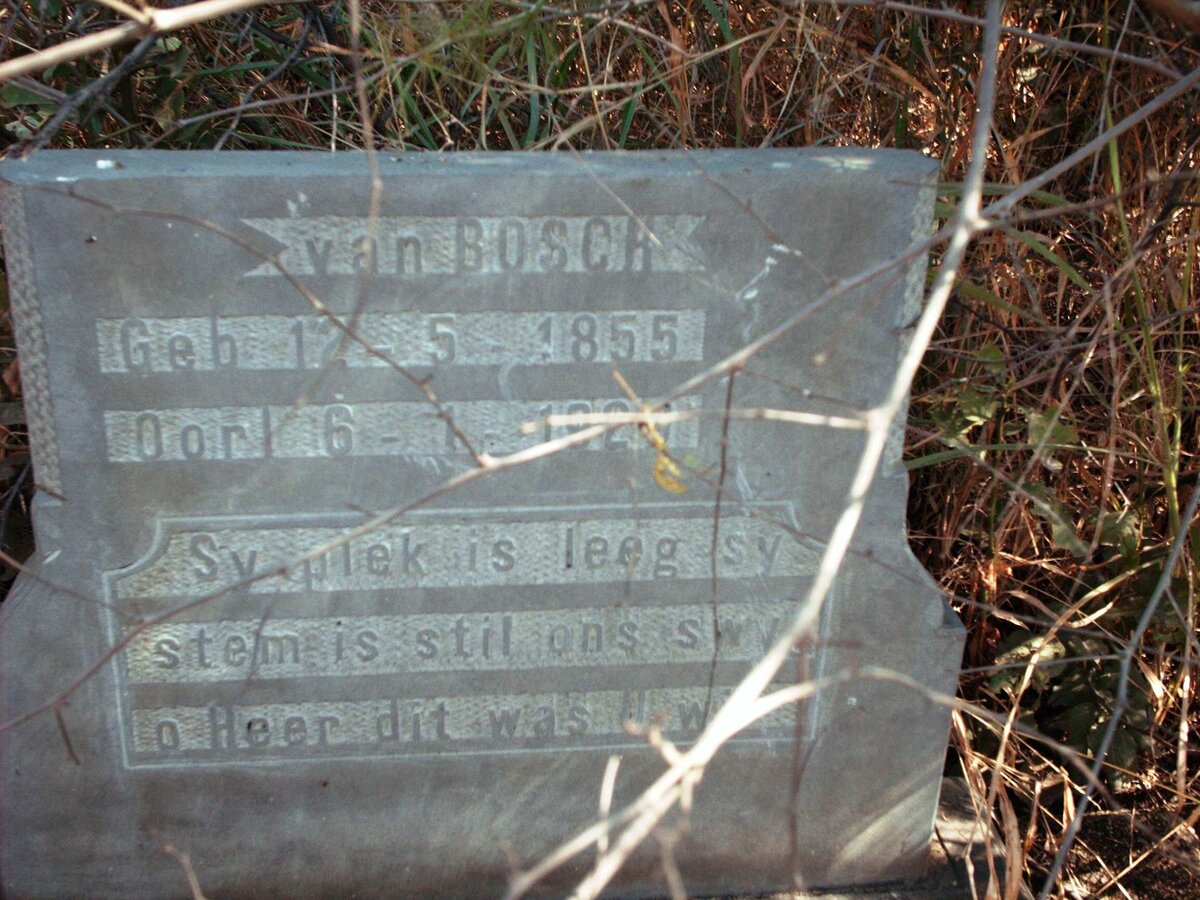 BOSCH, van 1855-1929