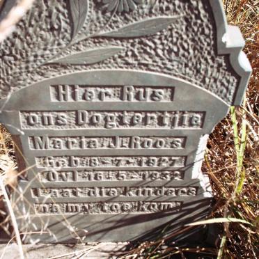 ROOS Maria J. 1927-1932