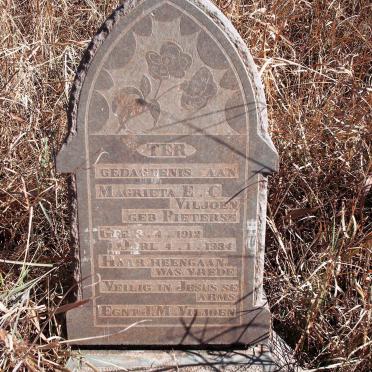 VILJOEN Magrieta E.C. nee PIETERSE 1912-1934