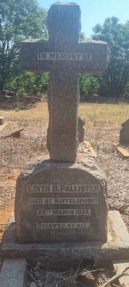 PALLISTER Edith B. -1924