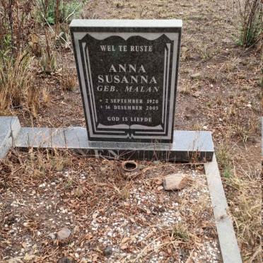 ROOYEN Anna Susanna, van nee MALAN 1920-2003