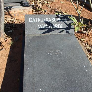 AARDE Catriena Sophia, van 1911-1997