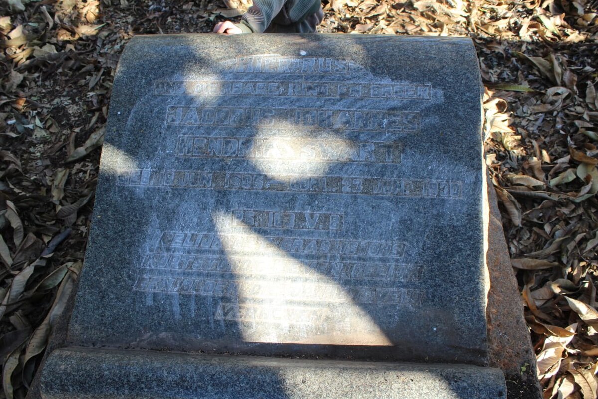 SWART Jacobus Johannes Hendrik 1905-1930