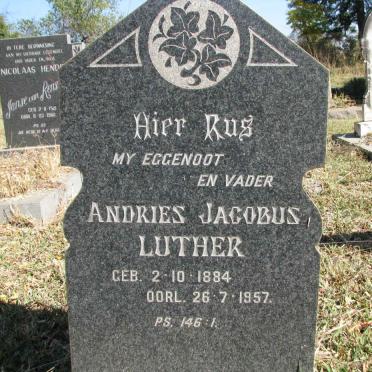 LUTHER Andries Jacobus 1884-1957