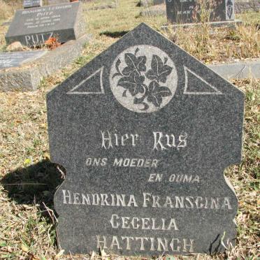 HATTINGH Hendrina Franscina Cecelia ?