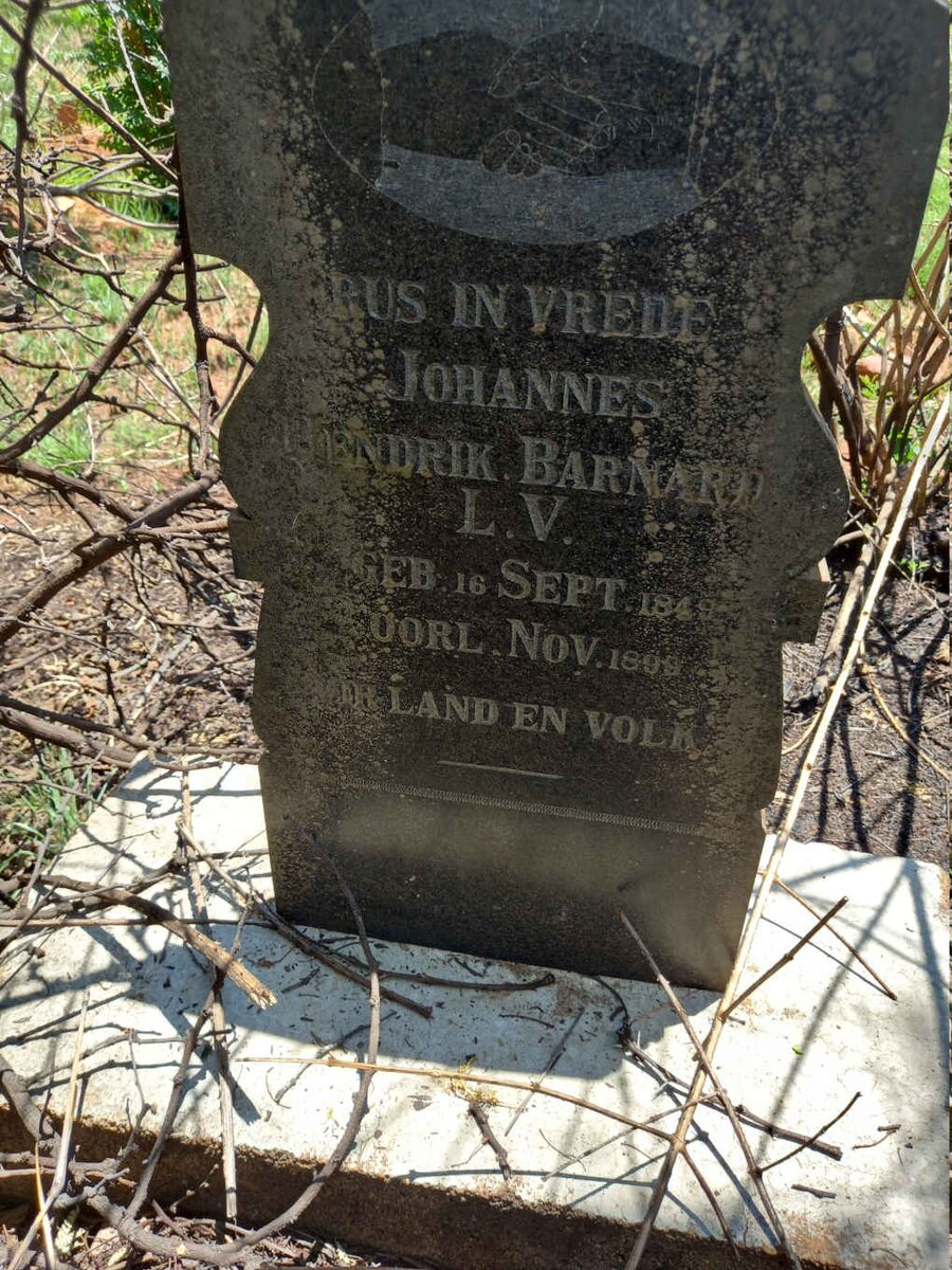 BARNARD Johannes Hendrik 1849-1899