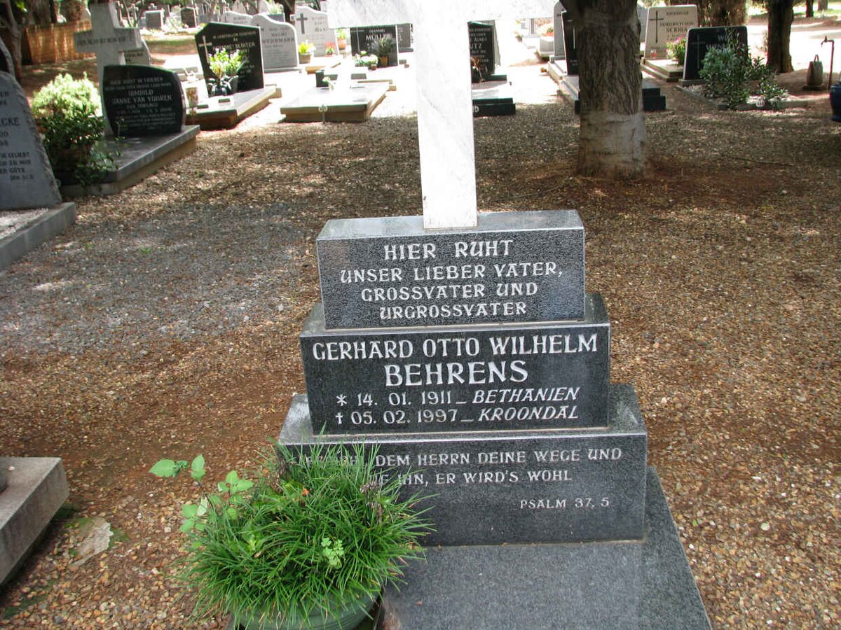 BEHRENS Gerhard Otto Wilhelm 1911-1997