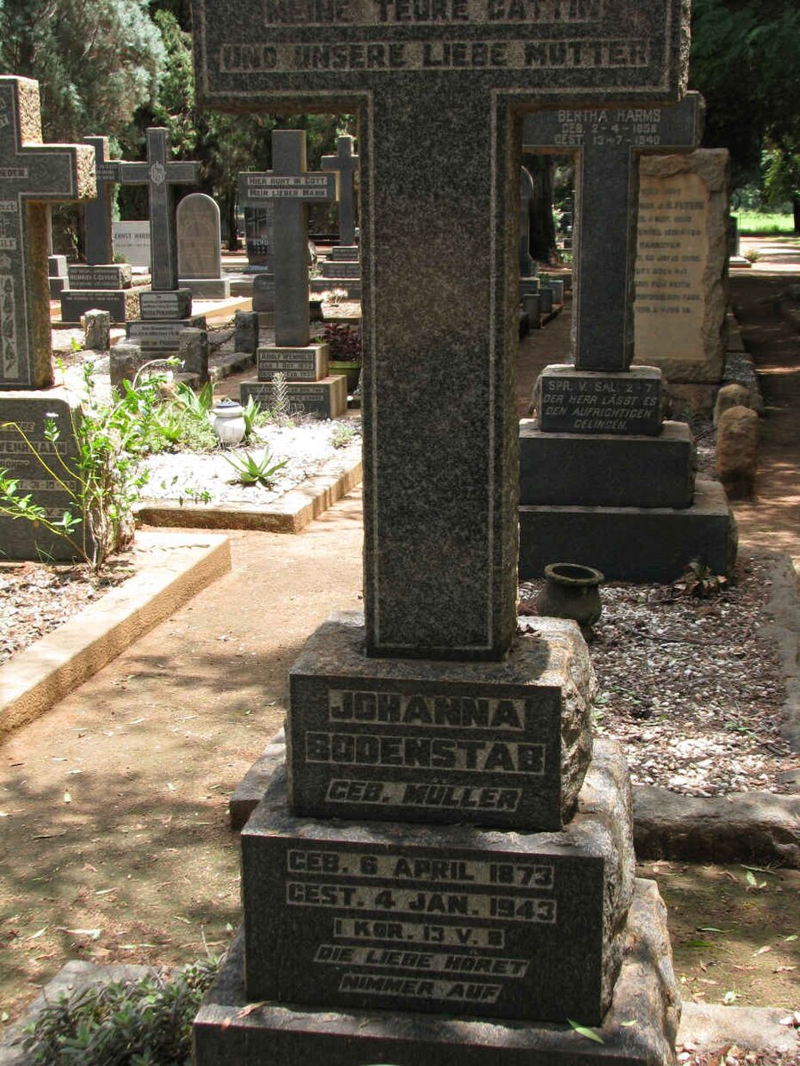 BODENSTAB Johanna nee MULLER 1873-1943