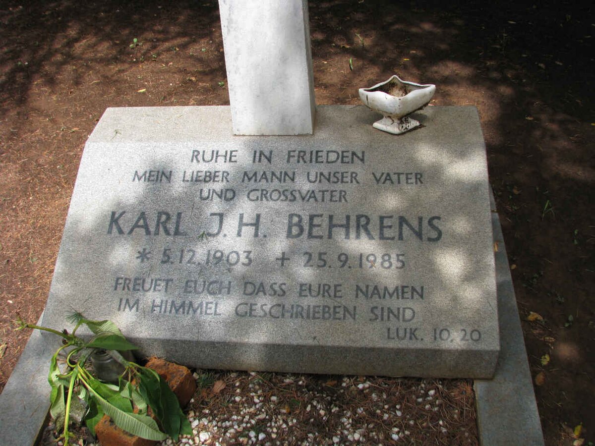 BEHRENS Karl J.H. 1903-1985
