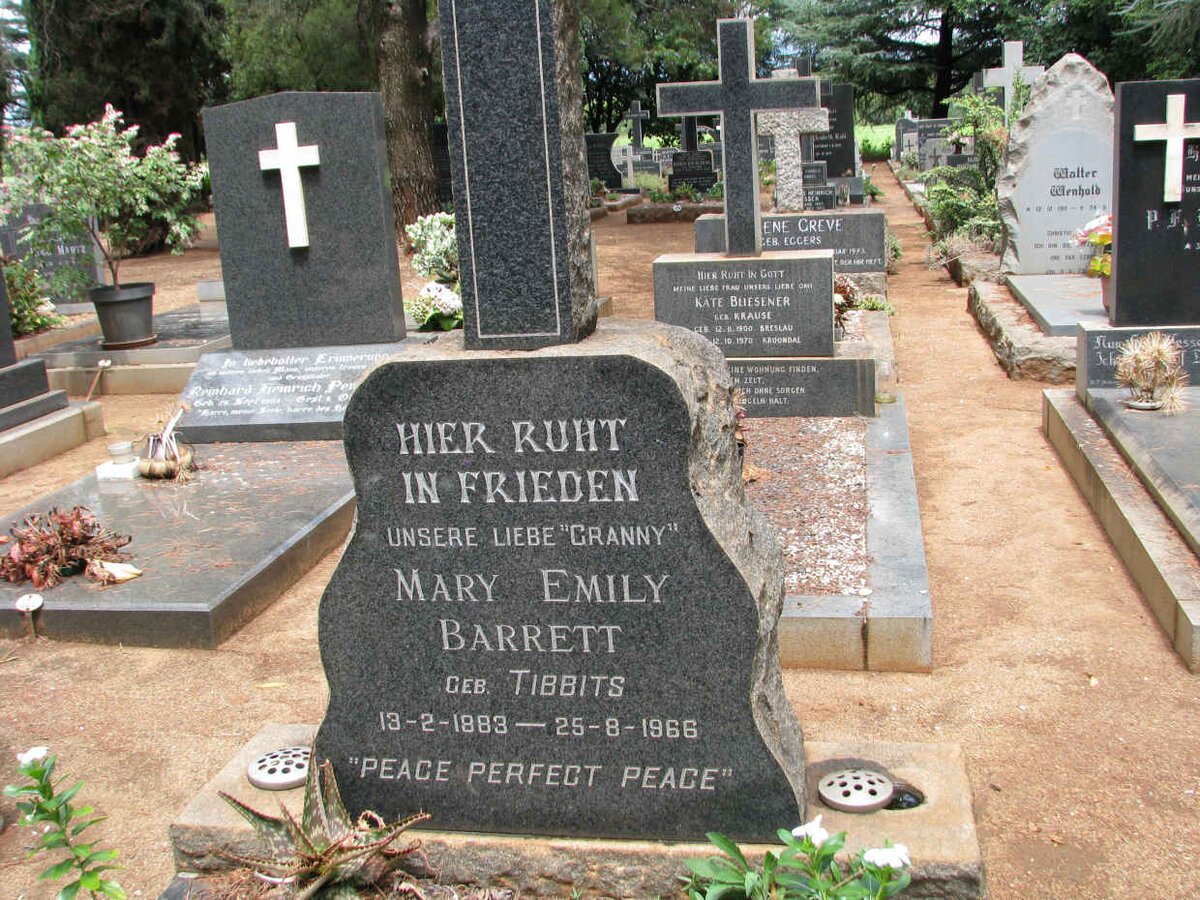 BARRETT Mary Emily nee TIBBITS 1883-1966