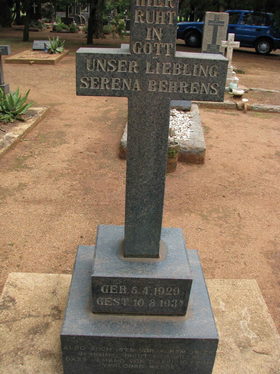 BEHRENS Serena 1929-1934