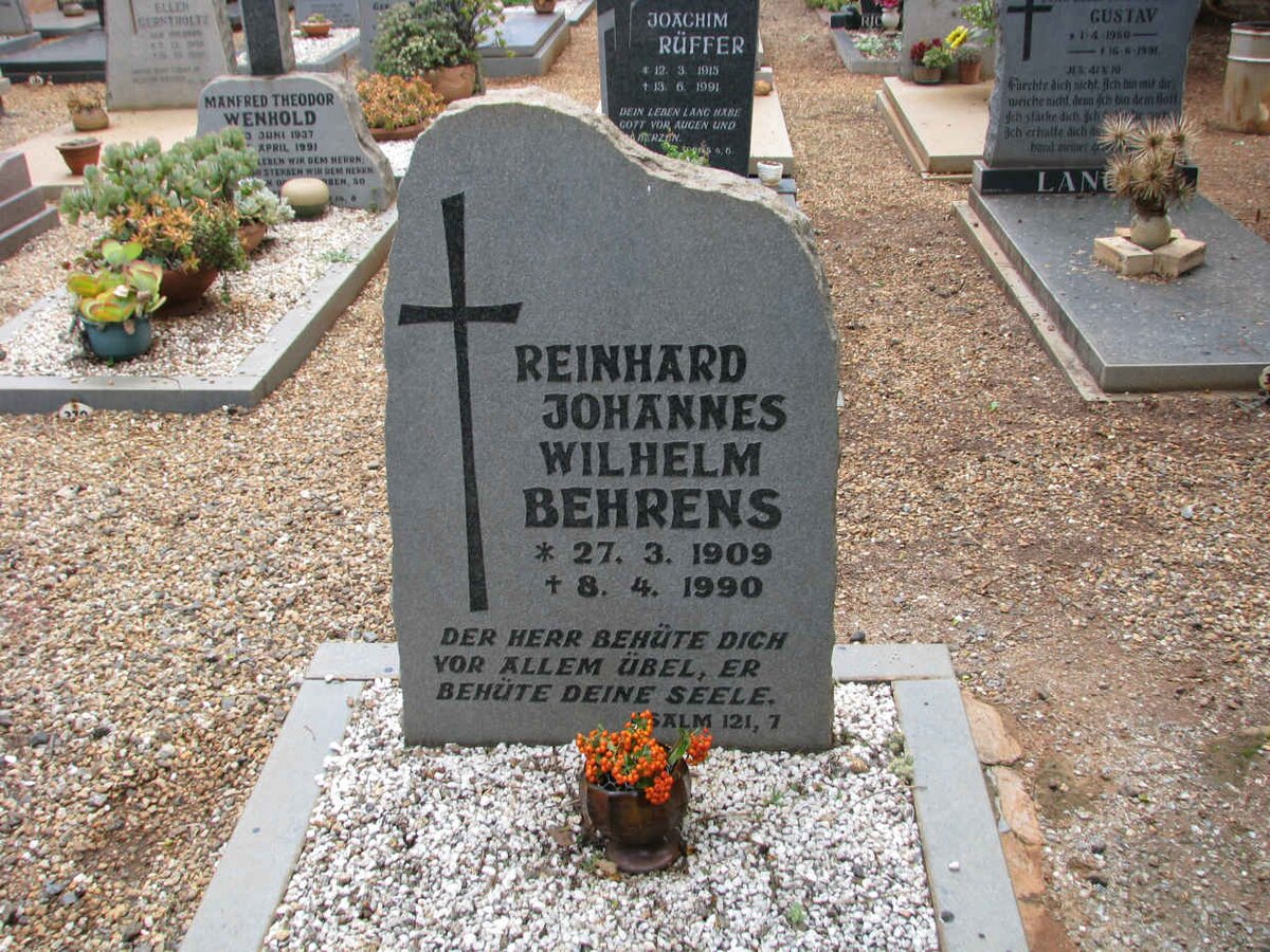 BEHRENS Reinhard Johannes Wilhelm 1909-1990