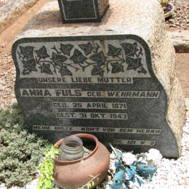 FULS Anna nee WEHRMANN 1871-1943