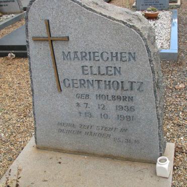 GERNTHOLTZ Mariechen Ellen nee HOLBORN 1936-1991