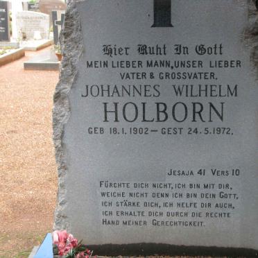 HOLBORN Johannes Wilhelm 1902-1972