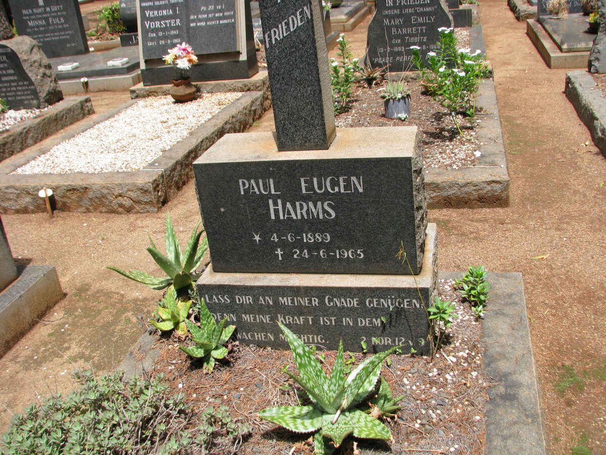 HARMS Paul Eugen 1889-1965