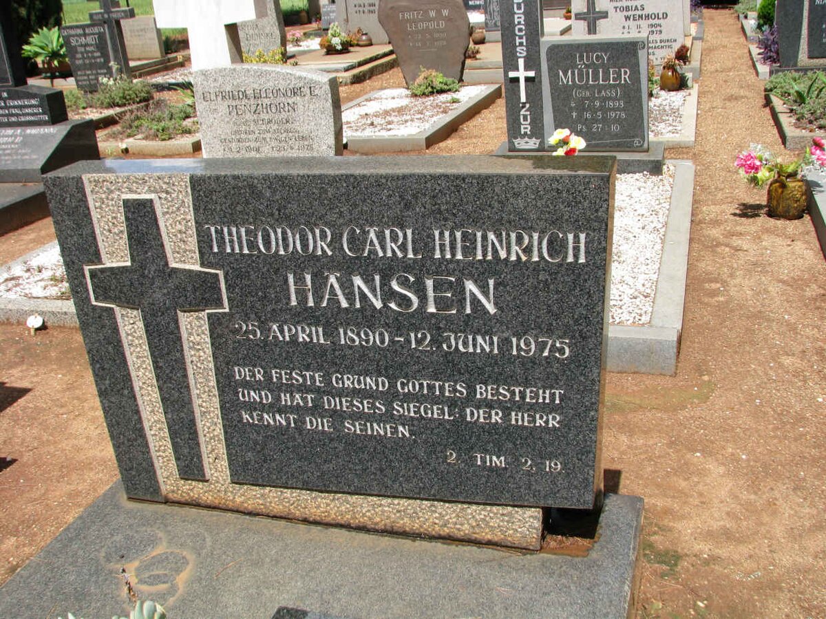 HANSEN Theodor Carl Heinrich 1890-1975