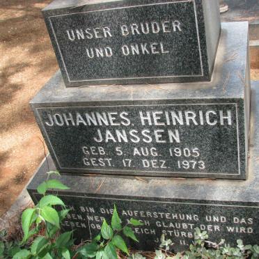 JANSSEN Johannes Heinrich 1905-1973