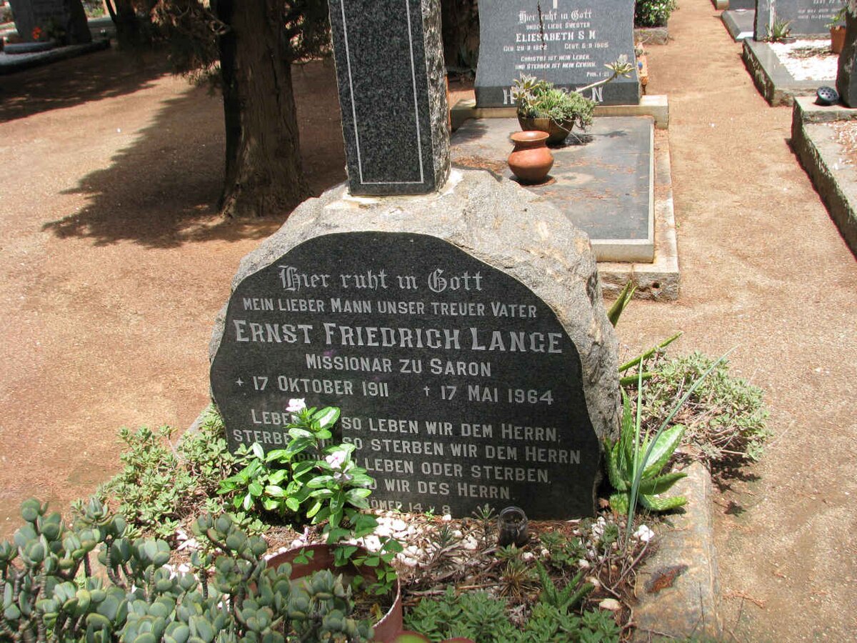 LANGE Ernst Friedrich 1911-1964