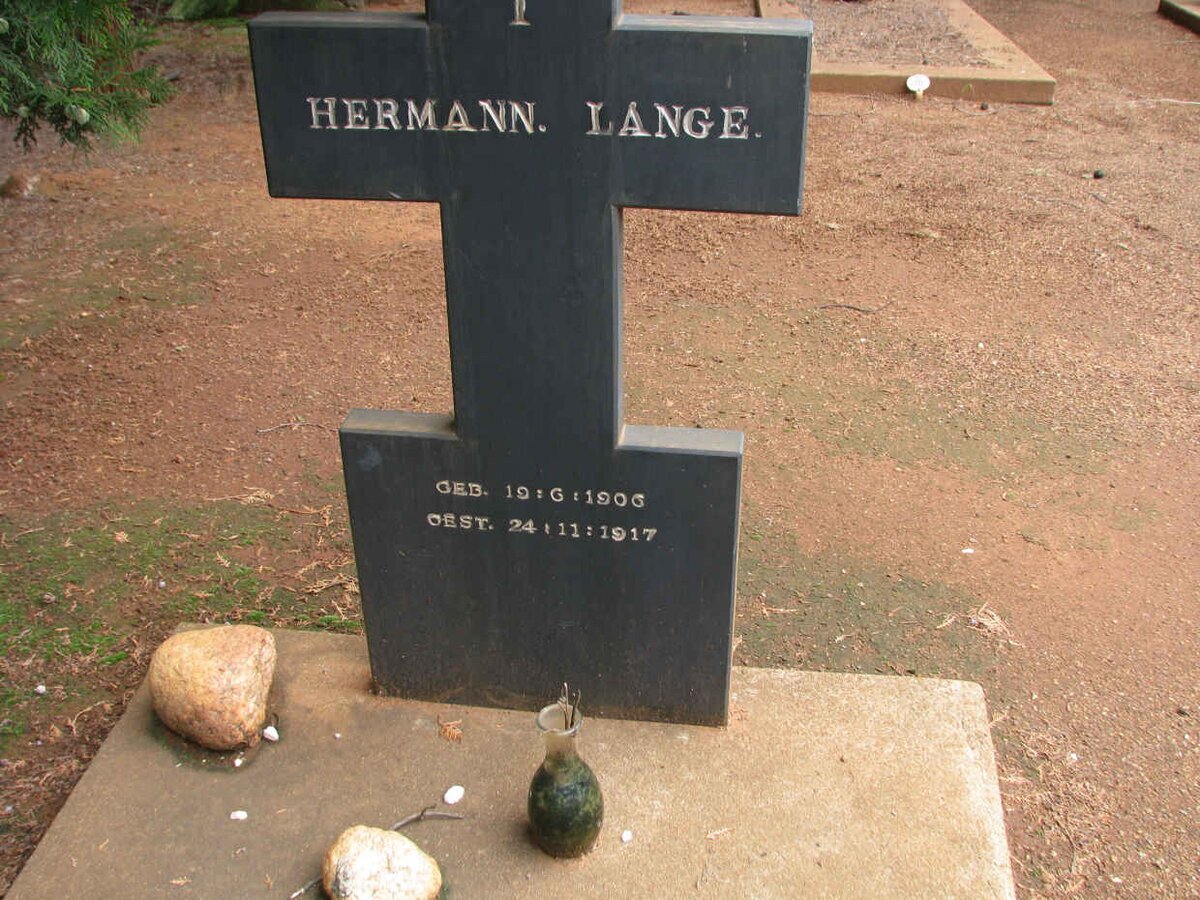 LANGE Hermann 1906-1917