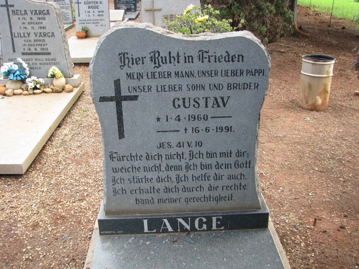 LANGE Gustav 1960-1991