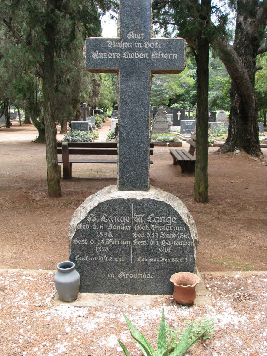 LANGE B. 1848-1928 &amp; M. PISTORIUS 1861-1908