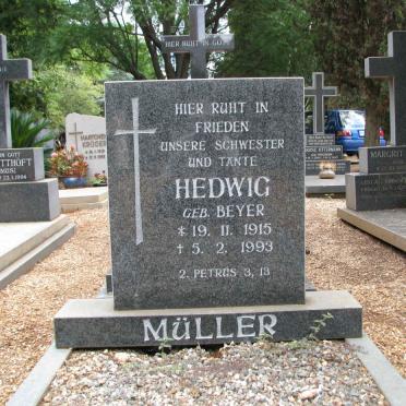 MULLER Hedwig nee BEYER 1915-1993