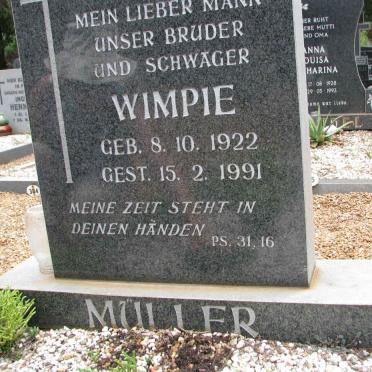 MULLER Wimpie 1922-1991