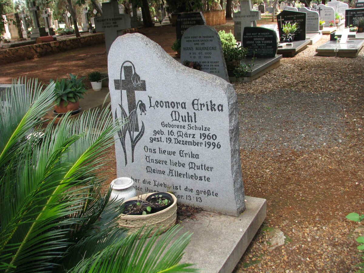 MUHL Leonora Erika nee SCHULZE 1960-1996