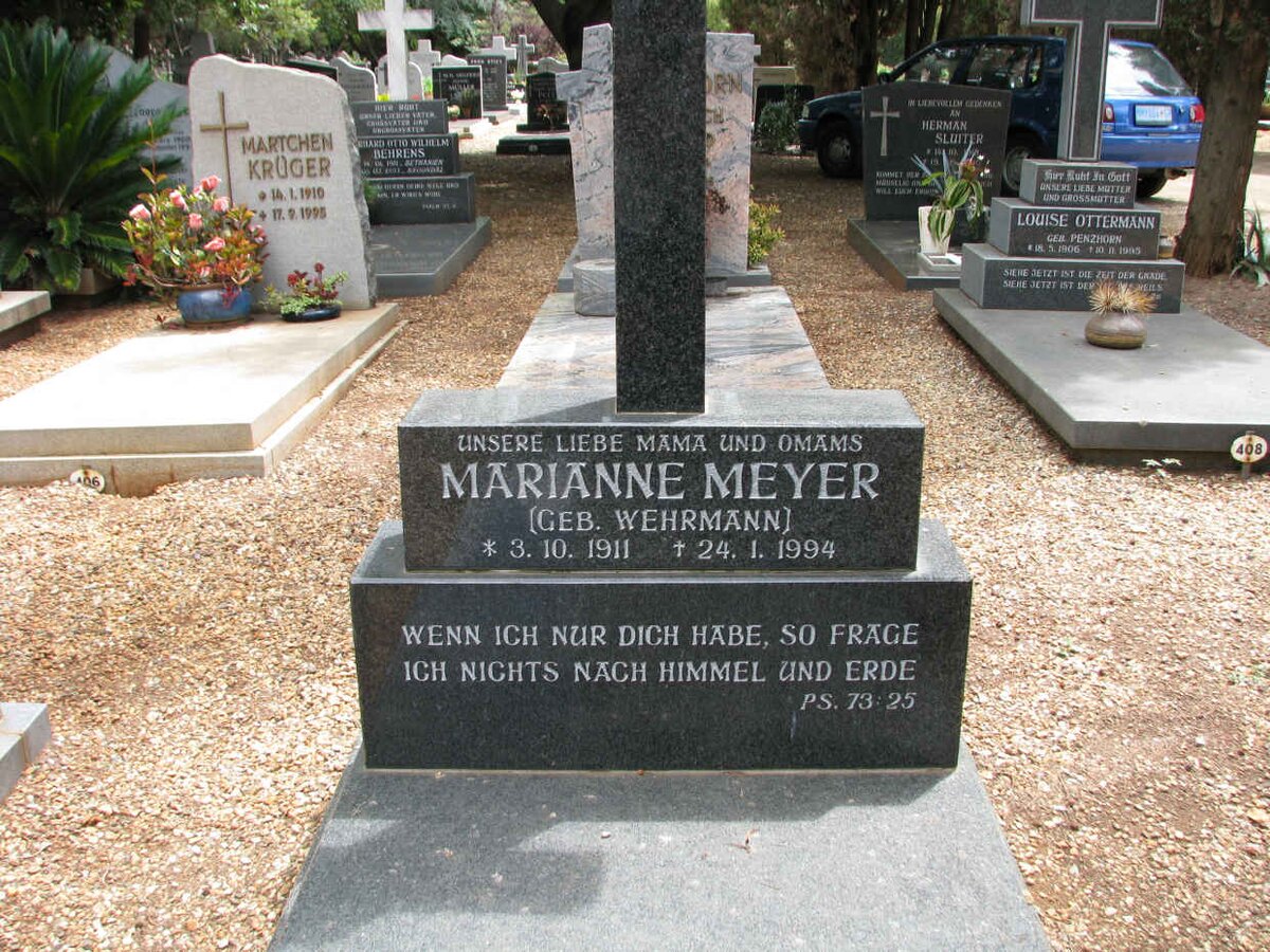 MEYER Marianne nee WEHRMANN 1911-1994