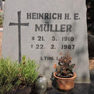 MÜLLER Heinrich H.E. 1918-1987