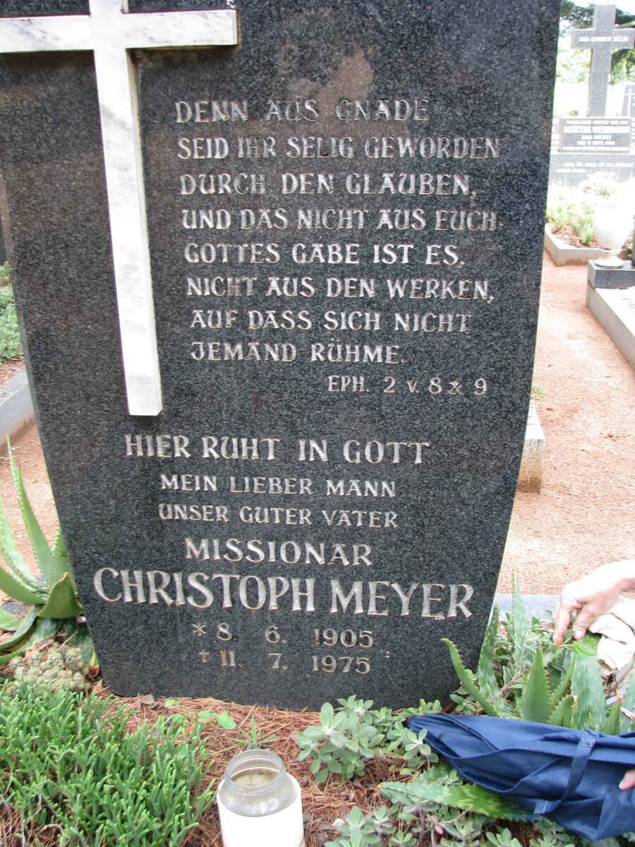 MEYER Christoph 1905-1975