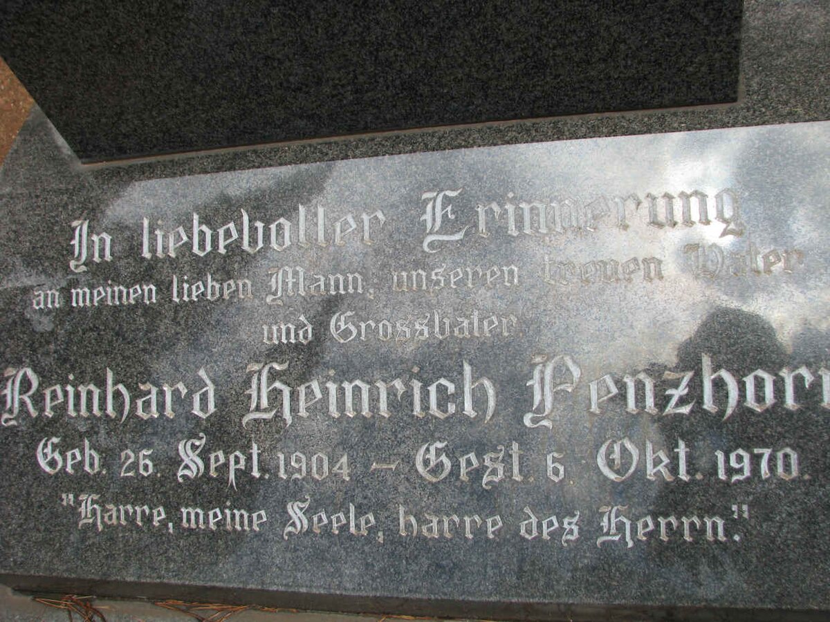 PENZHORN Reinhard Heinrich 1904-1970