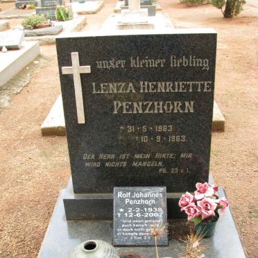 PENZHORN Rolf Johannes 1938-2007 :: PENZHORN Lenza Henriette 1963-1963